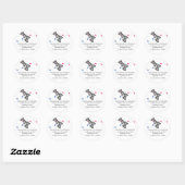Geeky Gamers Save the Date Stickers (Blatt)