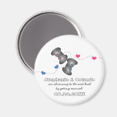 Geeky Gamers speichern das Date Magnet (Vorderseite/Rückseite)