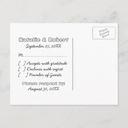 Geeky Gamers UAWG Postcard (dunkel) Einladungspostkarte (Rückseite)