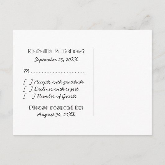 Geeky Gamers UAWG Postcard (Silver/Lila) Einladungspostkarte (Rückseite)