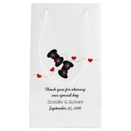 Geeky Gamers Wedding Gift Bag Dark Kleine Geschenktüte