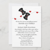 Geeky Gamers Wedding Invitation (Dark) Einladung (Vorderseite)