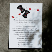 Geeky Gamers Wedding Invitation (Dark) Einladung