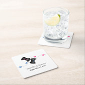 Geeky Gamers Wedding Paper Untersetzer Dark Pink B (Vor Ort)