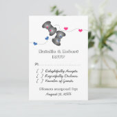 Geeky Gamers Wedding Response Card RSVP Karte (Stehend Vorderseite)