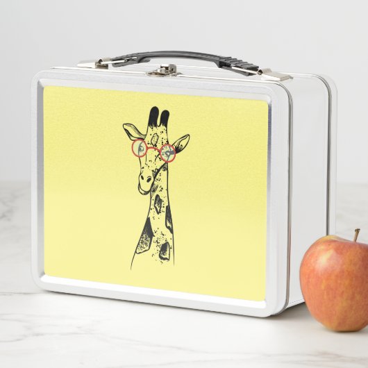 Geeky Giraffe Smart African Animal Metall Brotdose (Beispiel)