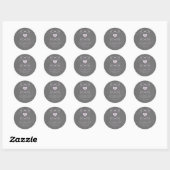 Geeky Glasses Chalkboard Save the Date Stickers (Blatt)
