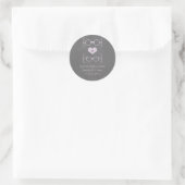 Geeky Glasses Chalkboard Save the Date Stickers (Tasche)