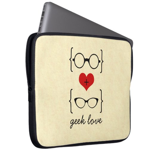 Geeky Glasses Electronics Sleeve (Vorne Rechts)