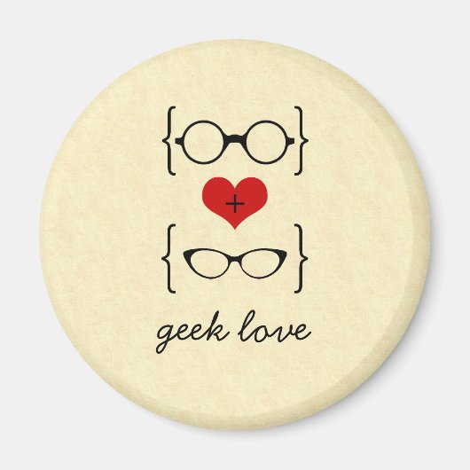 Geeky Glasses Magnet (Vorne)
