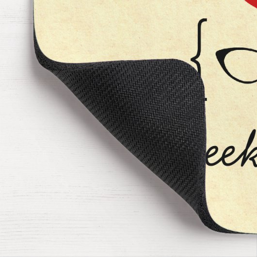 Geeky Glasses Mousepad (Ecke)