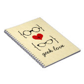 Geeky Glasses Notebook Notizblock (Rechte Seite)