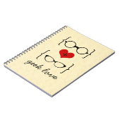 Geeky Glasses Notebook Notizblock (Linke Seite)