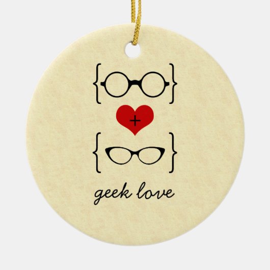 Geeky Glasses Ornament (Vorne)
