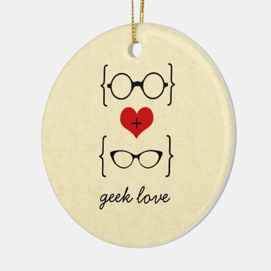 Geeky Glasses Ornament (Links)