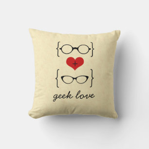 Geeky Glasses Pillow Kissen