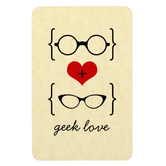 Geeky Glasses Premium Magnet (Vertikal)
