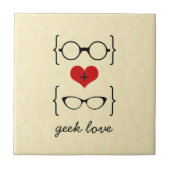 Geeky Glasses Tile Fliese (Vorderseite)