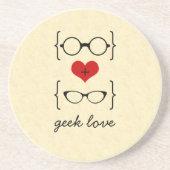 Geeky Glasses Untersetzer (Vorne)