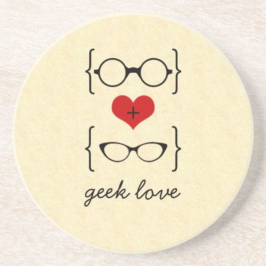 Geeky Glasses Untersetzer (Vorne)