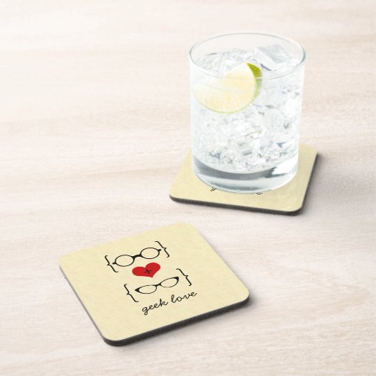 Geeky Glasses Untersetzer Set (Rechte Seite)