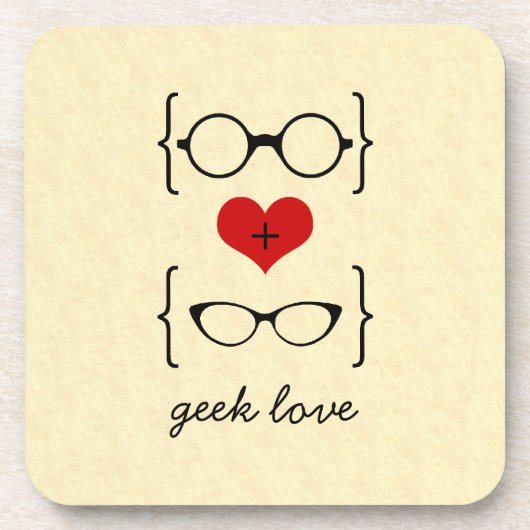 Geeky Glasses Untersetzer Set (Vorderseite)