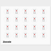 Geeky Glasses Wedding Stickers (Blatt)