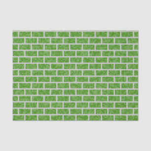 Geeky Green 8-Bit Grafik Style Bricks Muster Seidenpapier