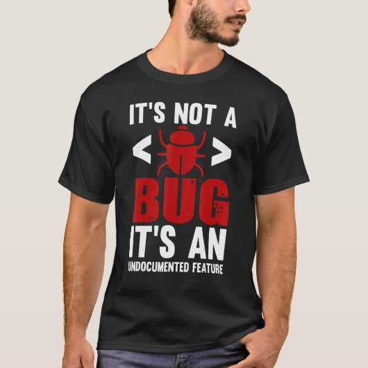 Geeky It Computer Nerd nicht dokumentiert Funktion T-Shirt (Vorderseite)
