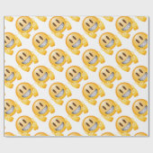 Geeky Klammern Emoji Geschenkpapier (Flach)