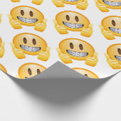 Geeky Klammern Emoji Geschenkpapier (Ecke)