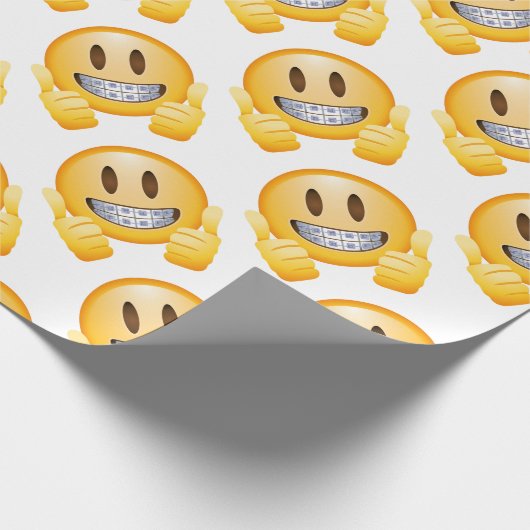 Geeky Klammern Emoji Geschenkpapier (Ecke)