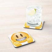 Geeky Klammern Emoji Getränkeuntersetzer (Rechte Seite)
