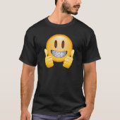 Geeky Klammern Emoji T-Shirt (Vorderseite)
