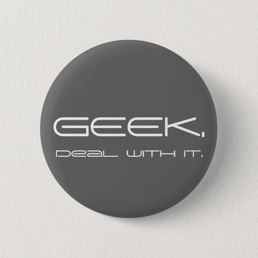 Geeky Knopf Button (Vorderseite)