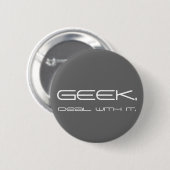 Geeky Knopf Button (Vorne & Hinten)