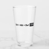 Geeky Kontrolle Alt Del Meetings Glas (Vorderseite)