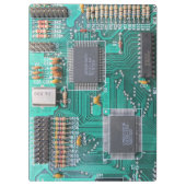 Geeky, Leiterplatte, Computermotherboard Klemmbrett (Rückseite)