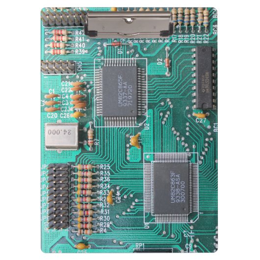 Geeky, Leiterplatte, Computermotherboard Klemmbrett (Vorderseite)