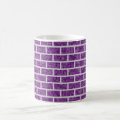 Geeky Lila 8-Bit-Grafik-Look Bricks-Muster Kaffeetasse (Mittel)