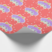 Geeky Mädchen Geschenkpapier (Ecke)