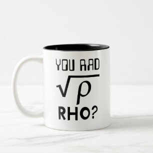 Geeky Math Lehrer Sie Mad Bro Meme Square Root Zweifarbige Tasse