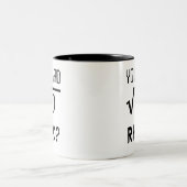 Geeky Math Lehrer Sie Mad Bro Meme Square Root Zweifarbige Tasse (Mittel)