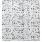 Geeky Mathe-Mathematik Duschvorhang (Vorderseite)