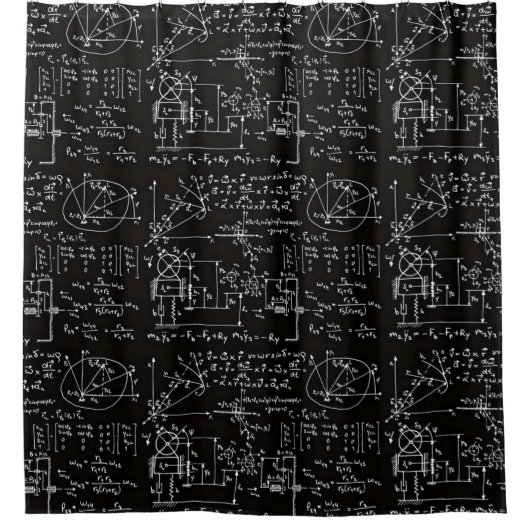 Geeky Mathe-Mathematik Duschvorhang (Vorderseite)