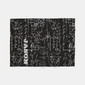 Geeky Mathe-Mathematik personalisiert Fleecedecke (Vorderseite (Horizontal))