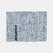 Geeky Mathe-Mathematik personalisiert Fleecedecke (Vorderseite (Horizontal))