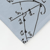 Geeky Mathe-Mathematik personalisiert Fleecedecke (Ecke)
