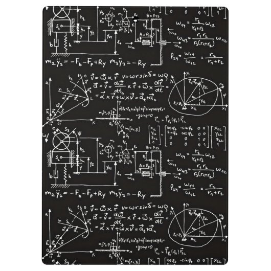 Geeky Mathe-Mathematik personalisiert Klemmbrett (Rückseite)