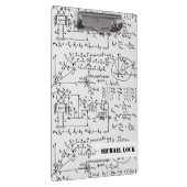 Geeky Mathe-Mathematik personalisiert Klemmbrett (Rechts)